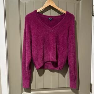 SPLENDID Fuzzy Crop Sweater sz S